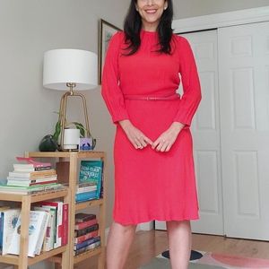 H&M Orange midi dress